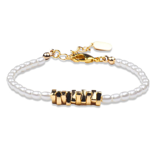 Gold & Pearl Bracelet