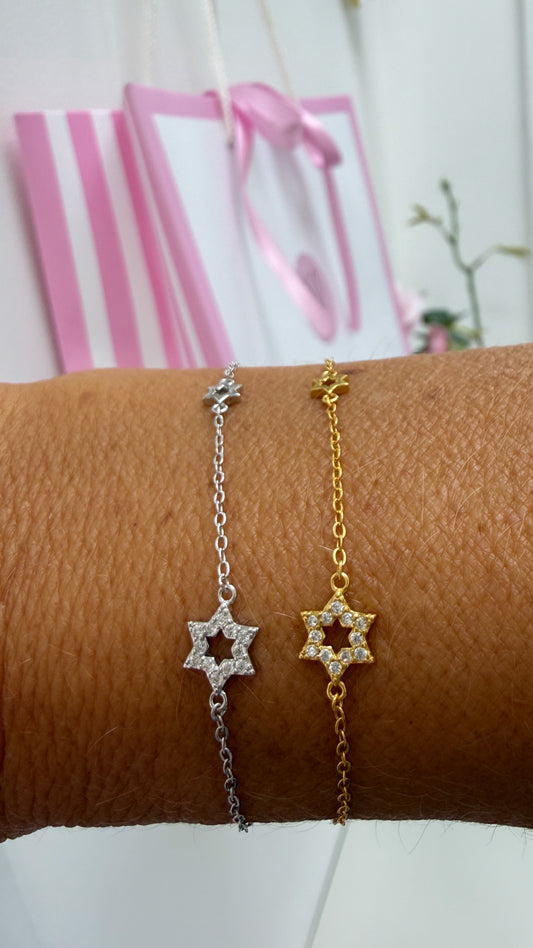 PRE-ORDER Double Star Bracelet | Gold or Silver