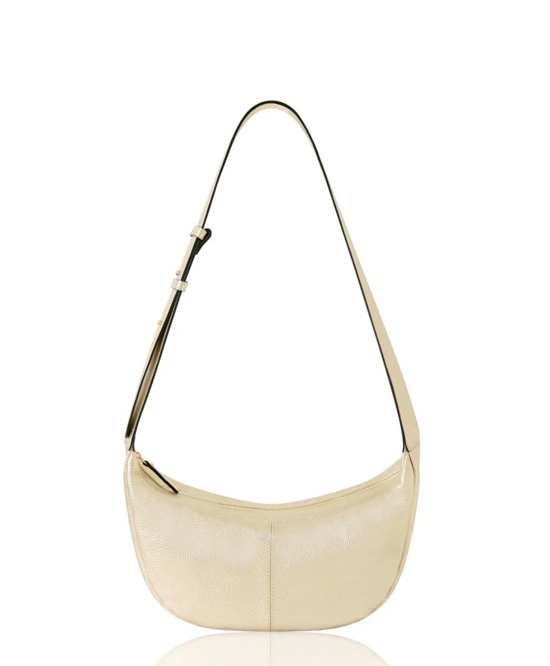Lucia Metallic Gold Sling Bag | Metallic Gold