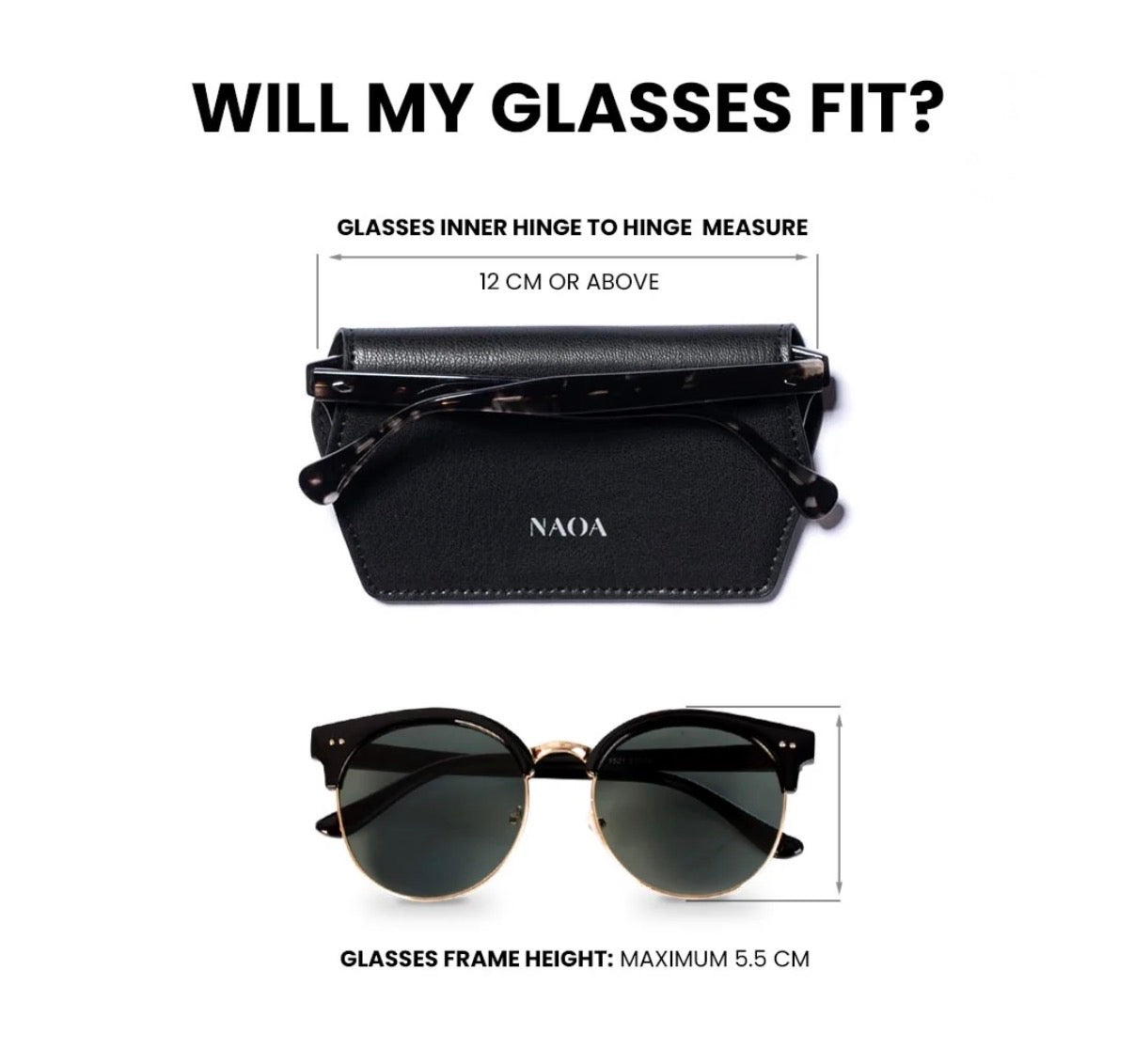 Slim Glasses Case | Black