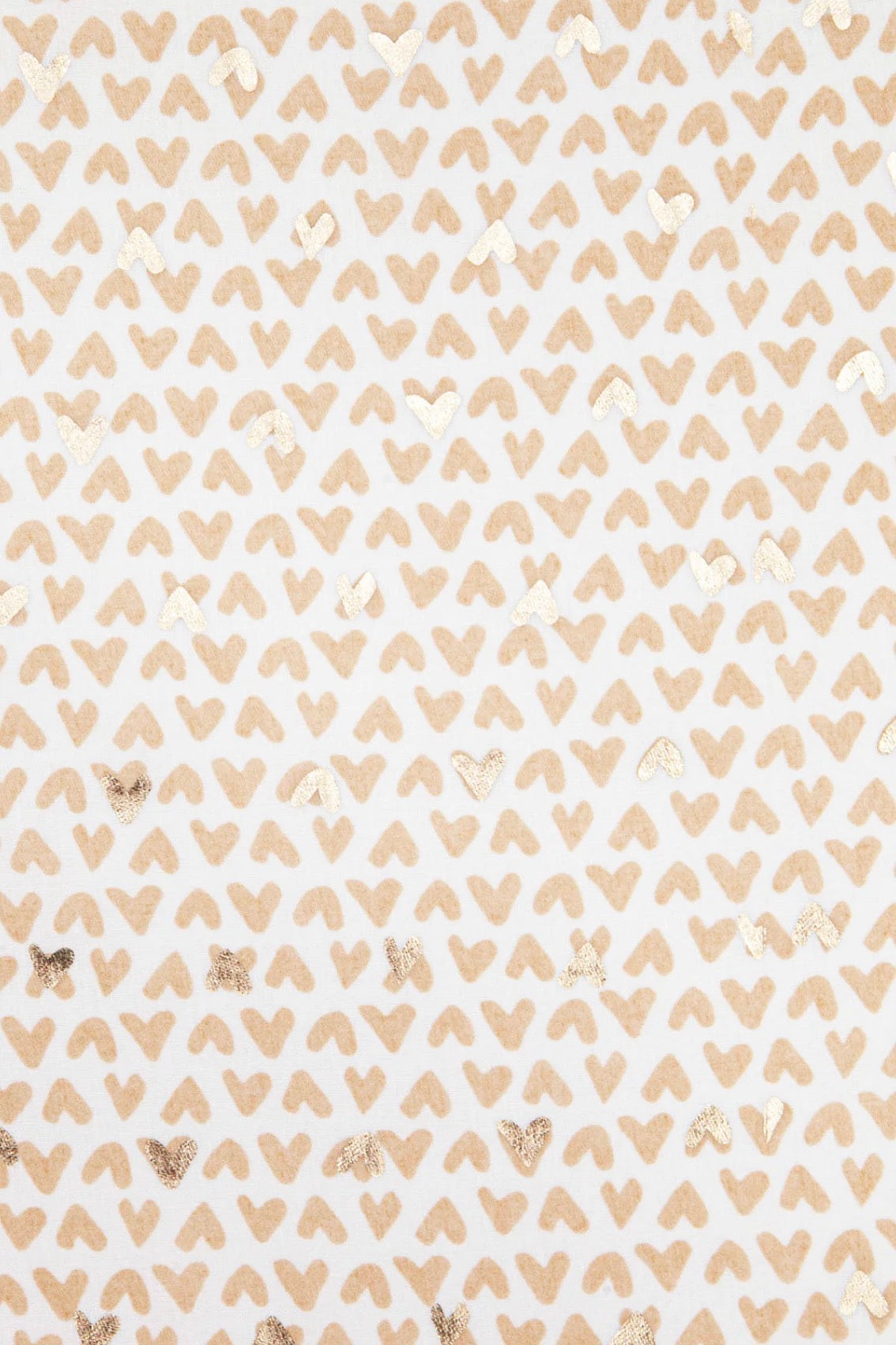 Sasha Heart Print Scarf | Cream