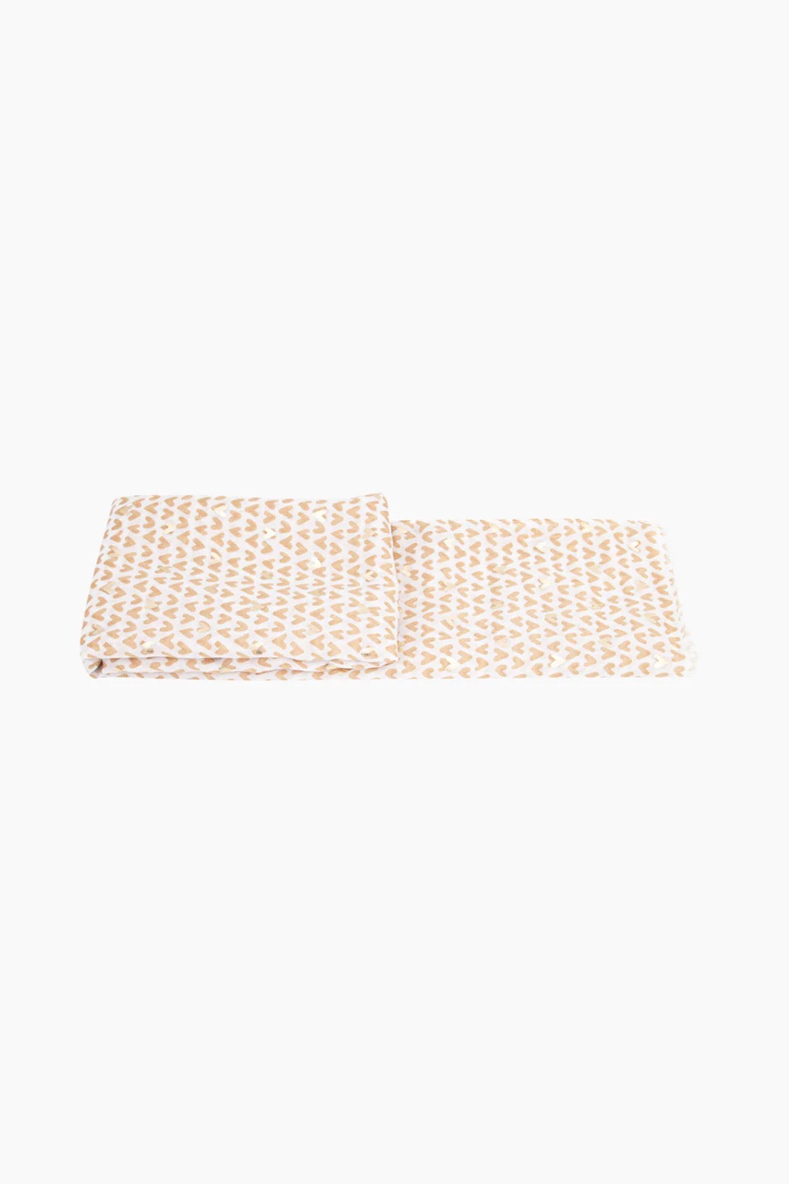 Sasha Heart Print Scarf | Cream