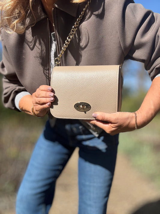 Palermo Leather Bag | Taupe