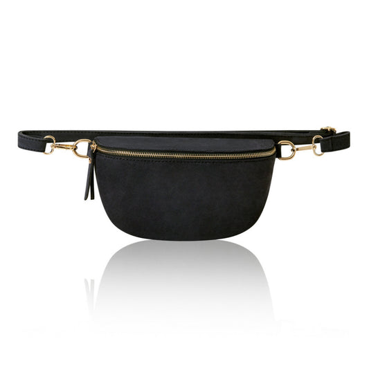 Harley Suede Sling Bag | Black