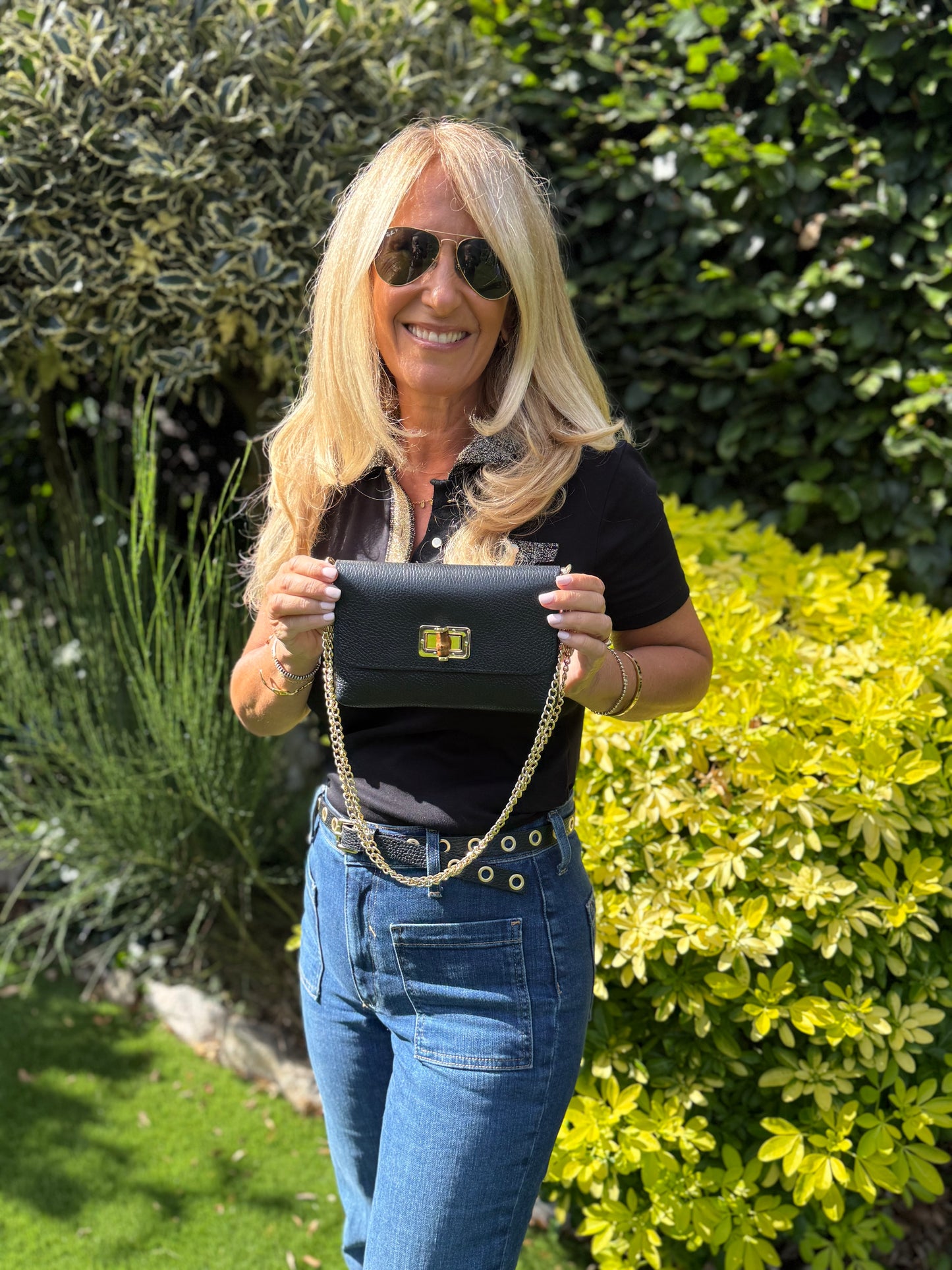 Emilia 3-in-1 Suede Bag | Black