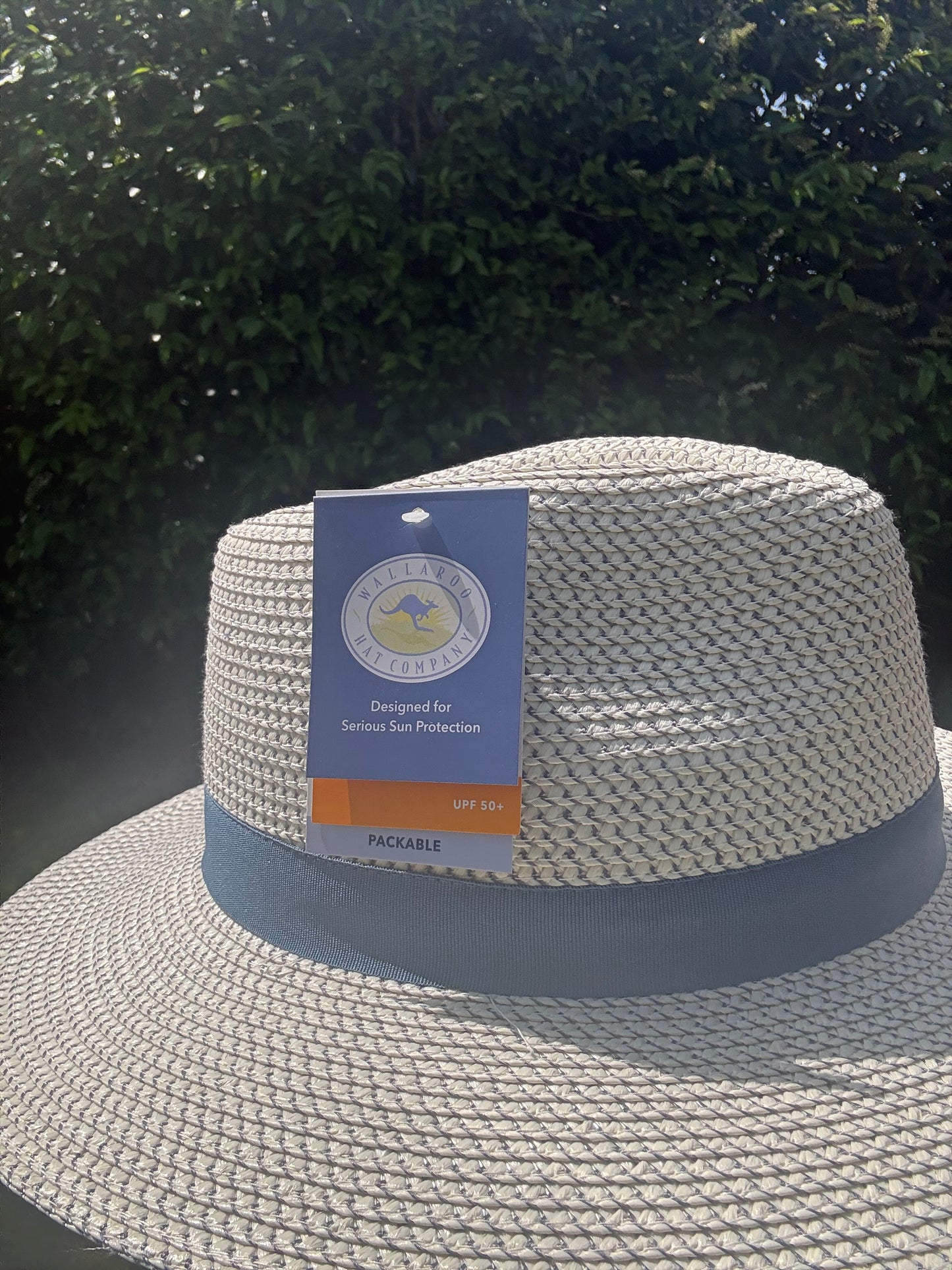Solero Sun Hat (UPF50+ & Packable) | Denim Blue & Ivory