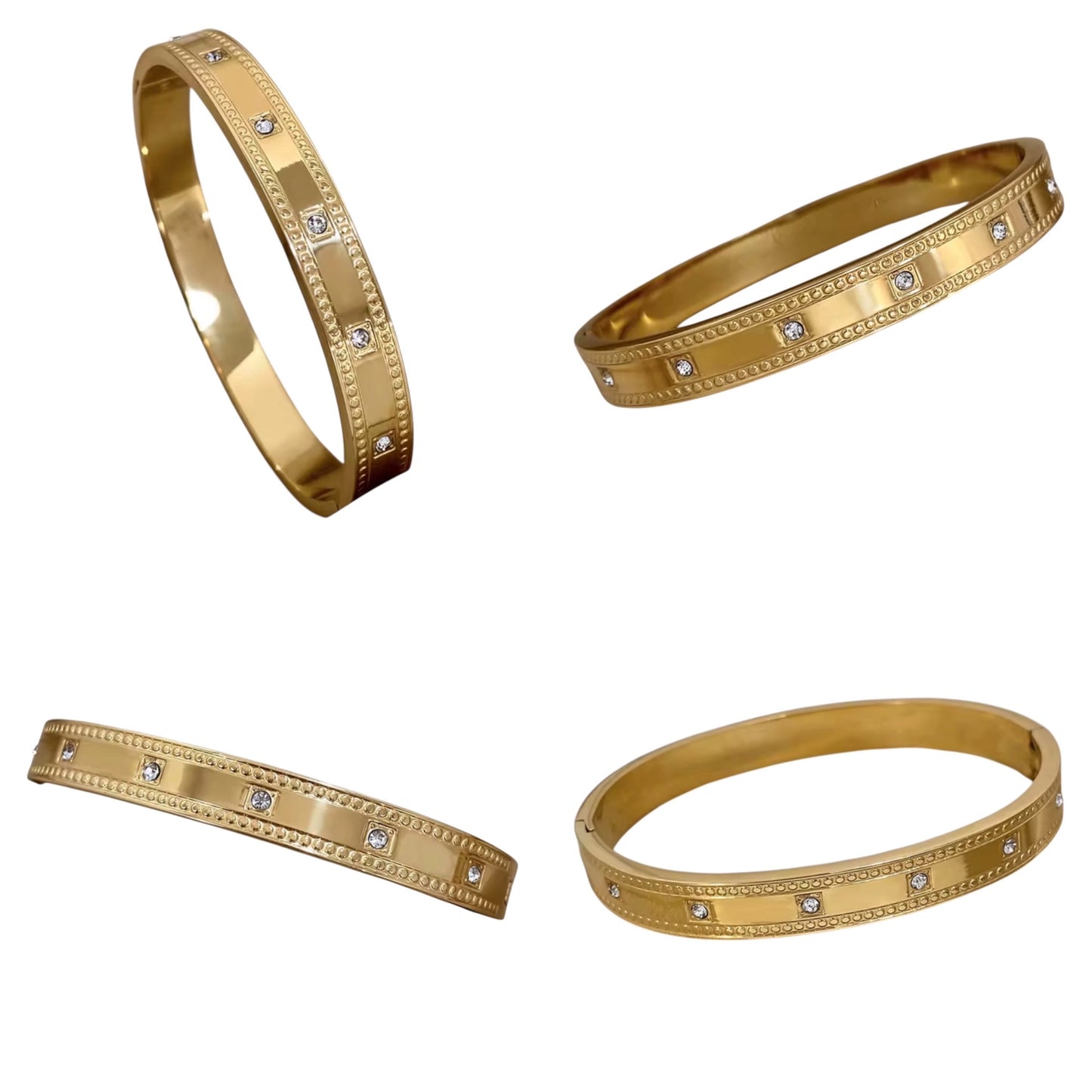 The Clementine Crystal Bangle