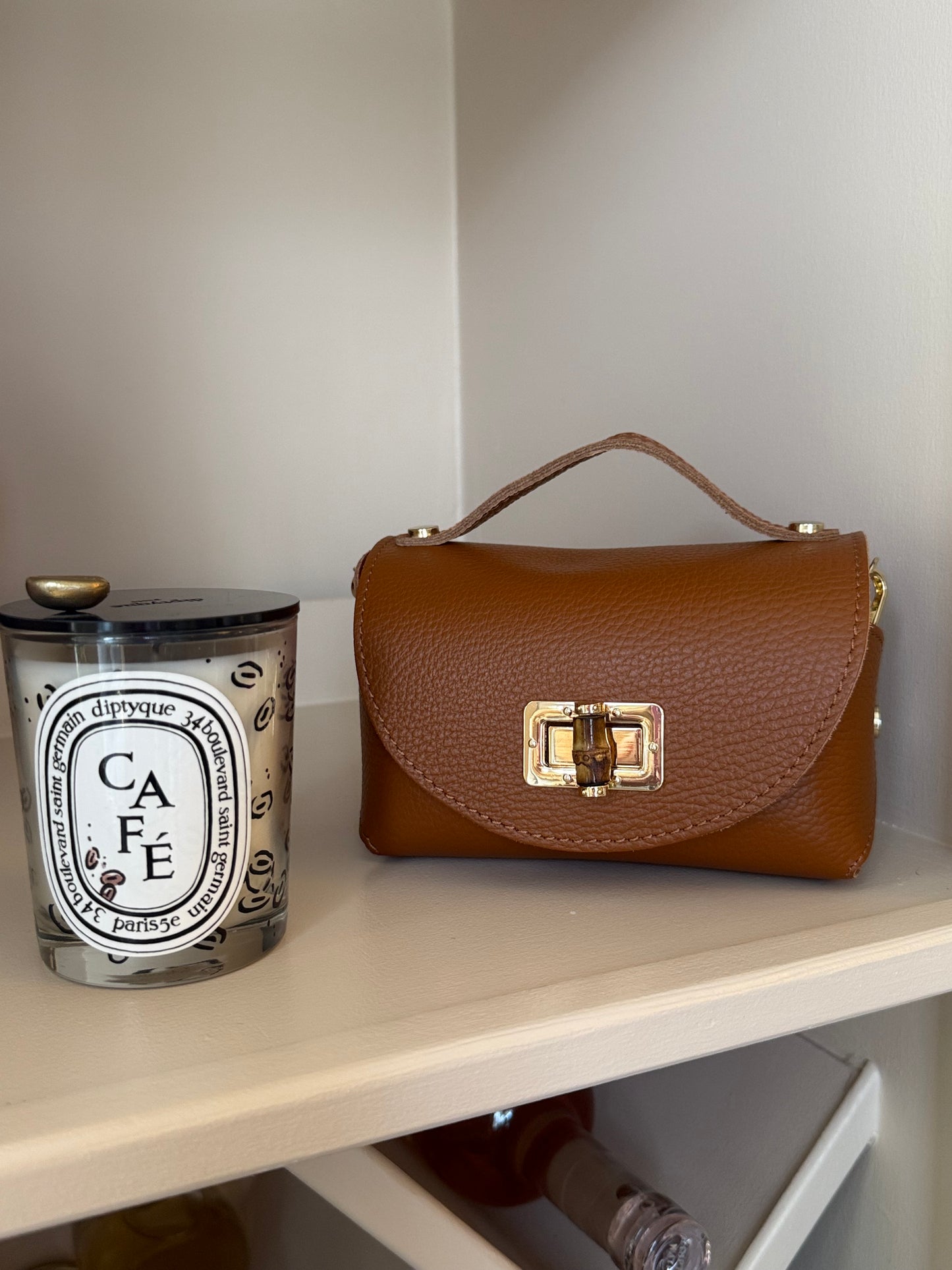 Milano Mini Leather Bag | Tan