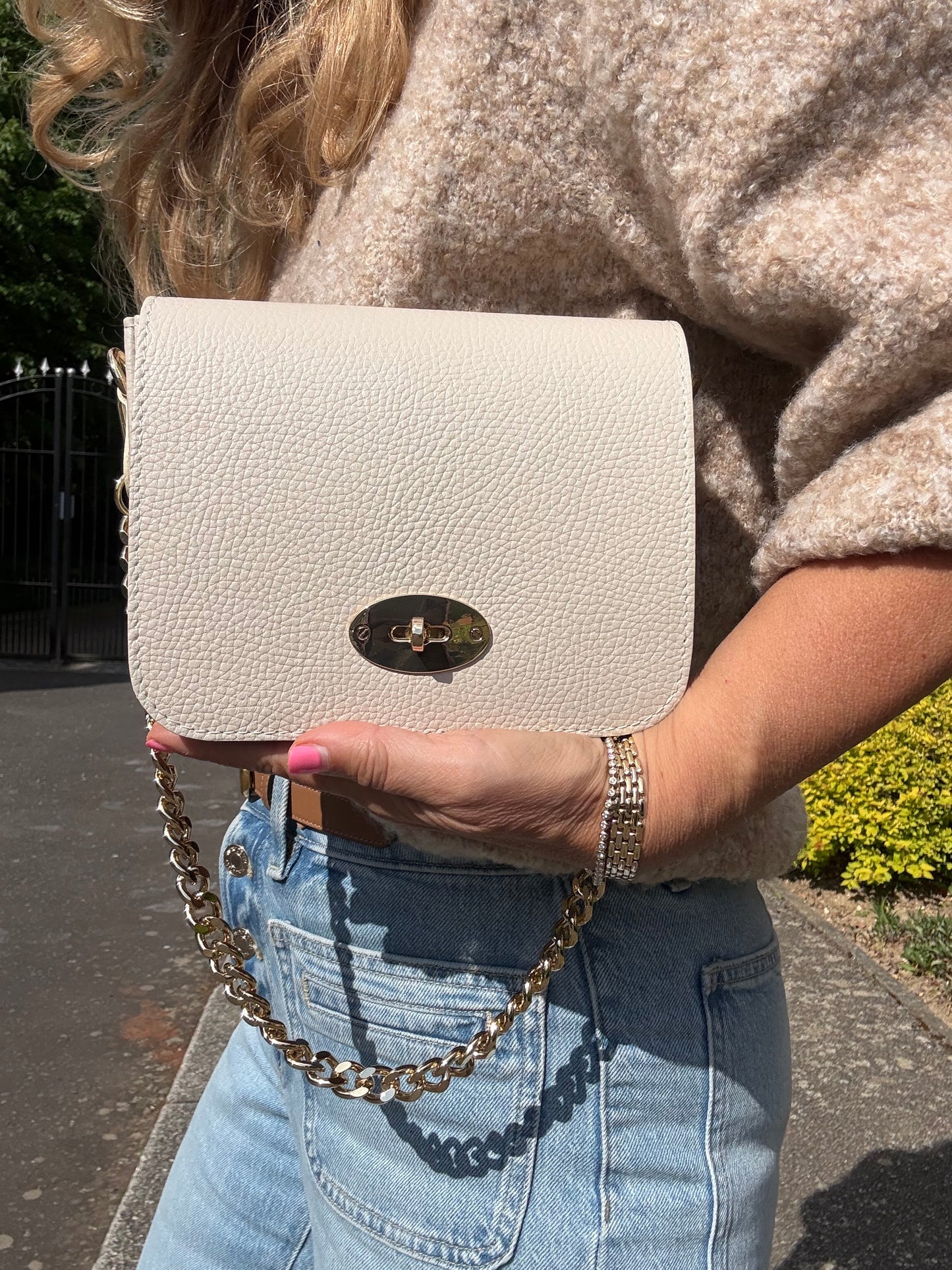 Palermo Leather Bag | Cream