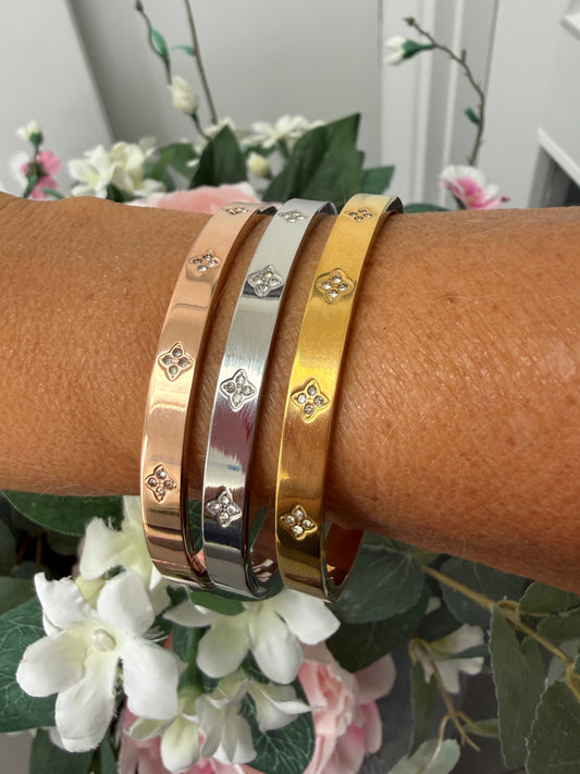 The Florence Bangle | Gold, Rose Gold, Silver