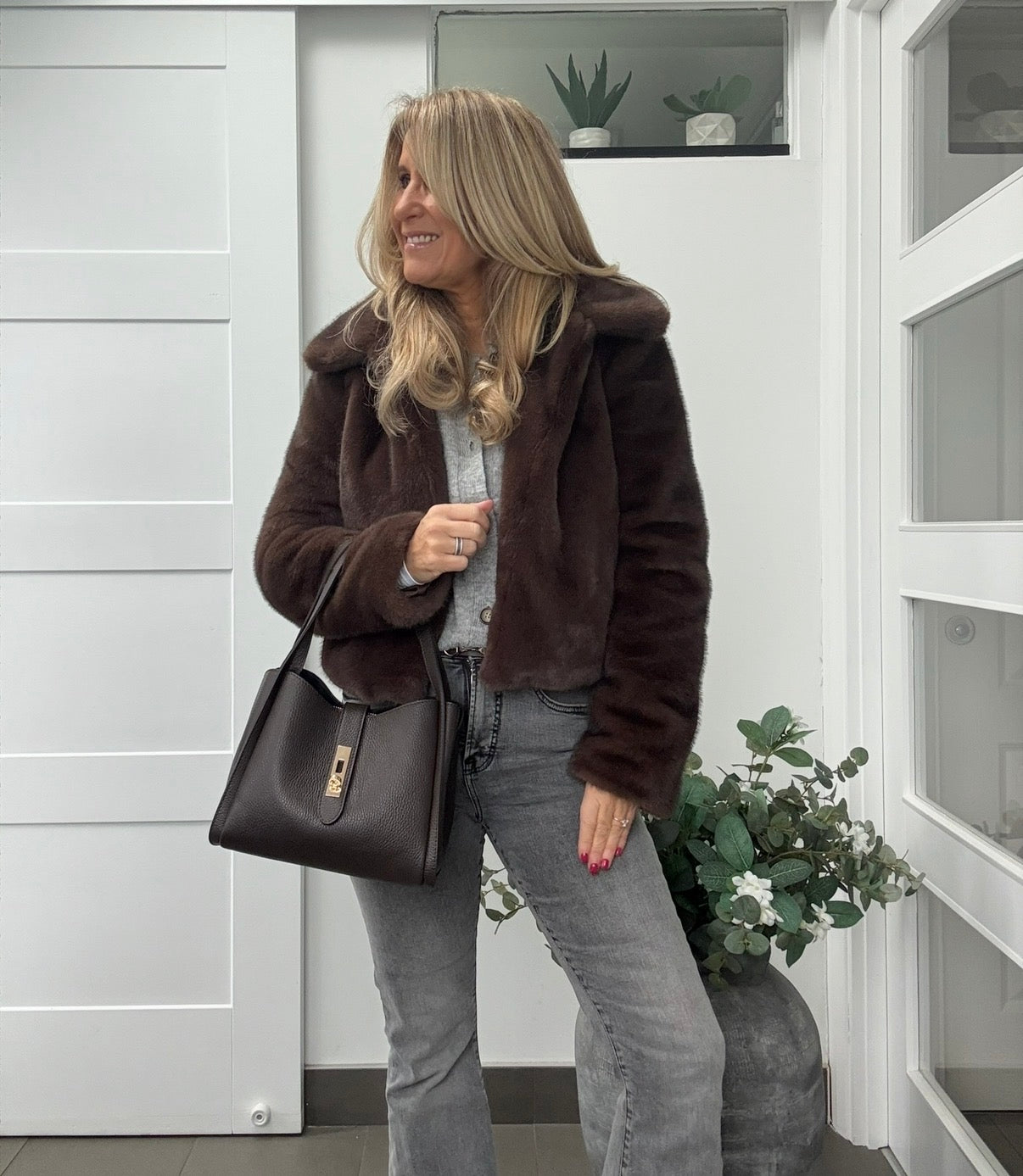 Amalfi Multi Compartment Bag | Chocolate Brown