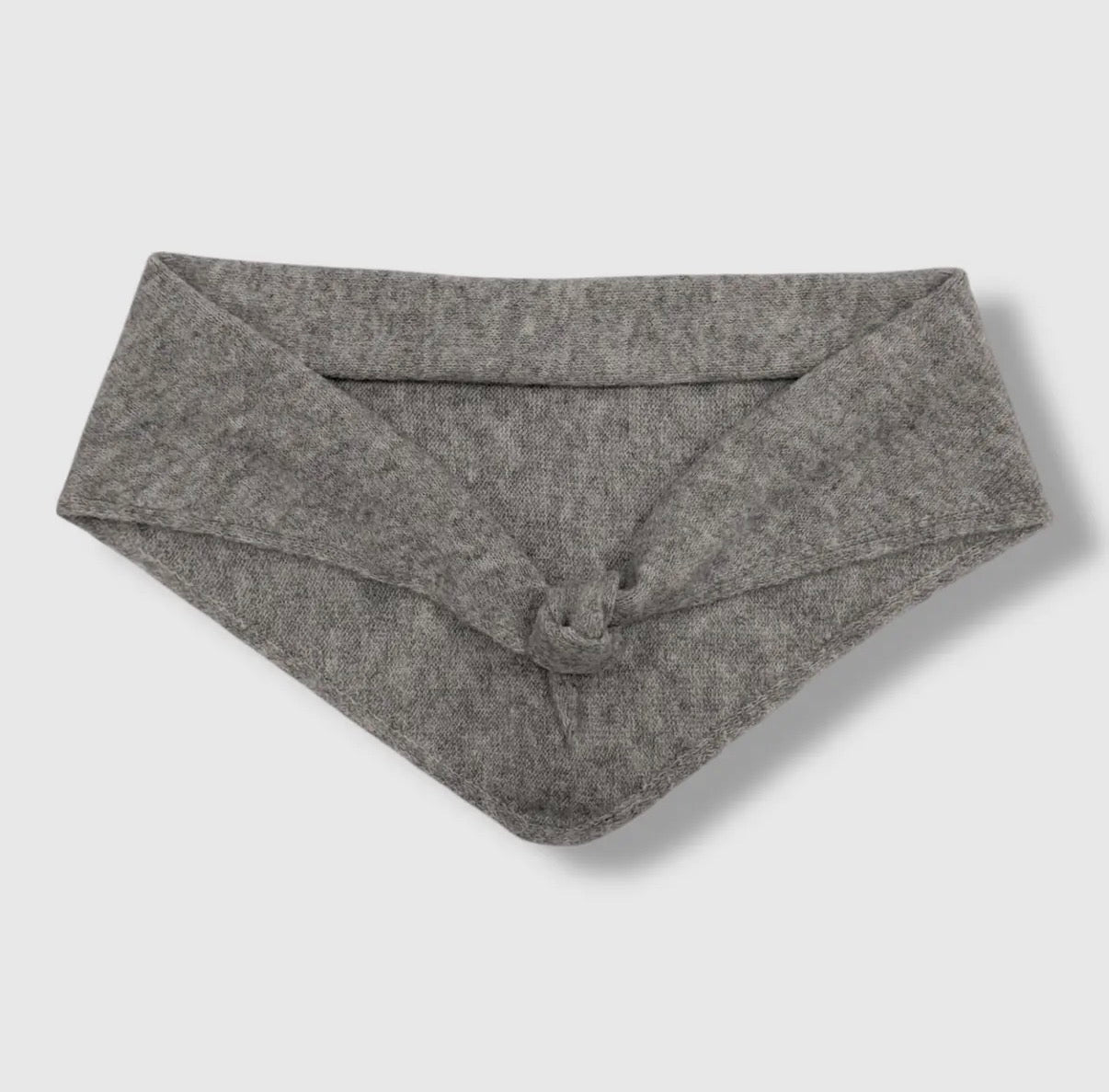 Triangle Wool Blend Neck Scarf | Grey