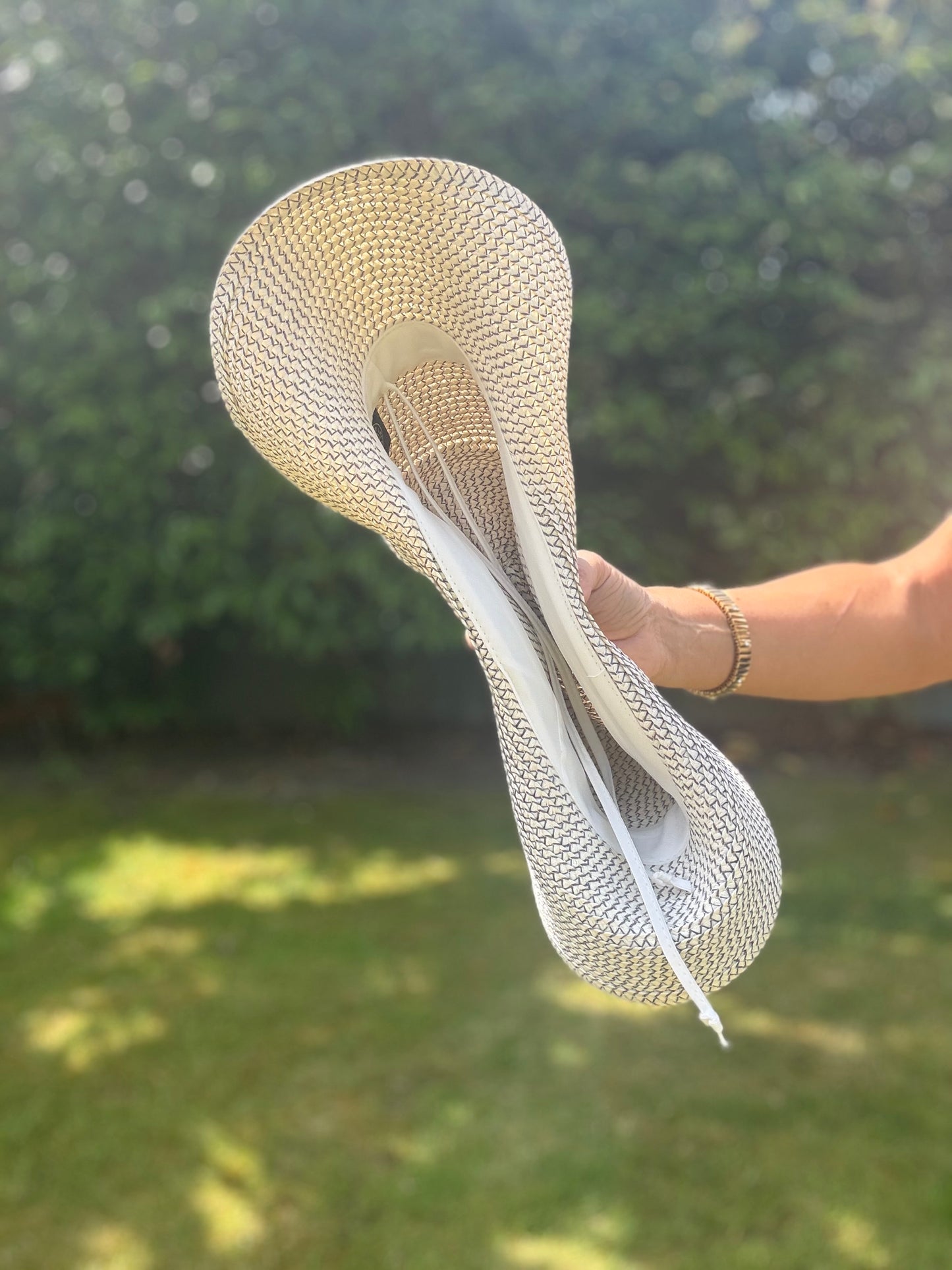 Solero Sun Hat (UPF50+ & Packable) | Denim Blue & Ivory