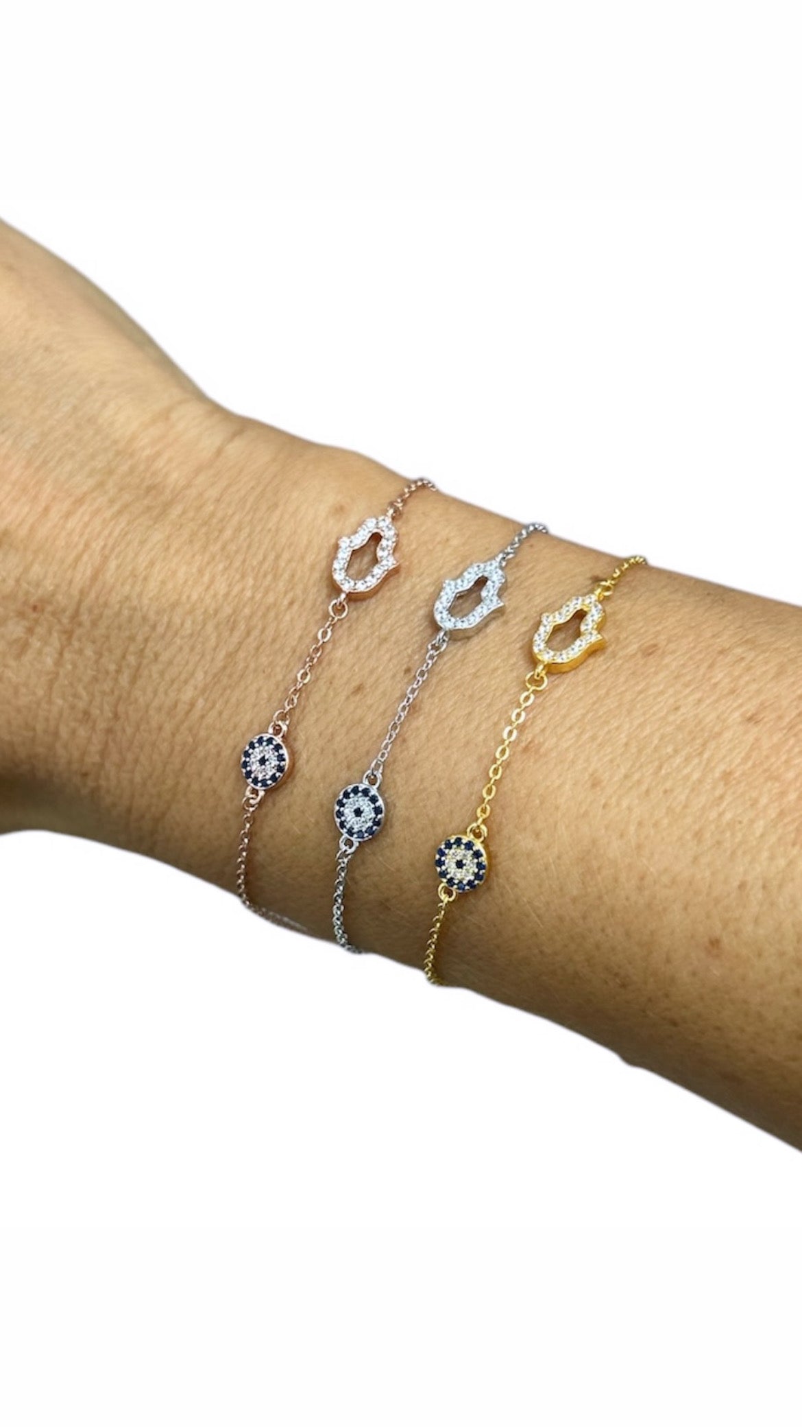 Allegra Evil Eye & Hamsa Bracelet | Gold