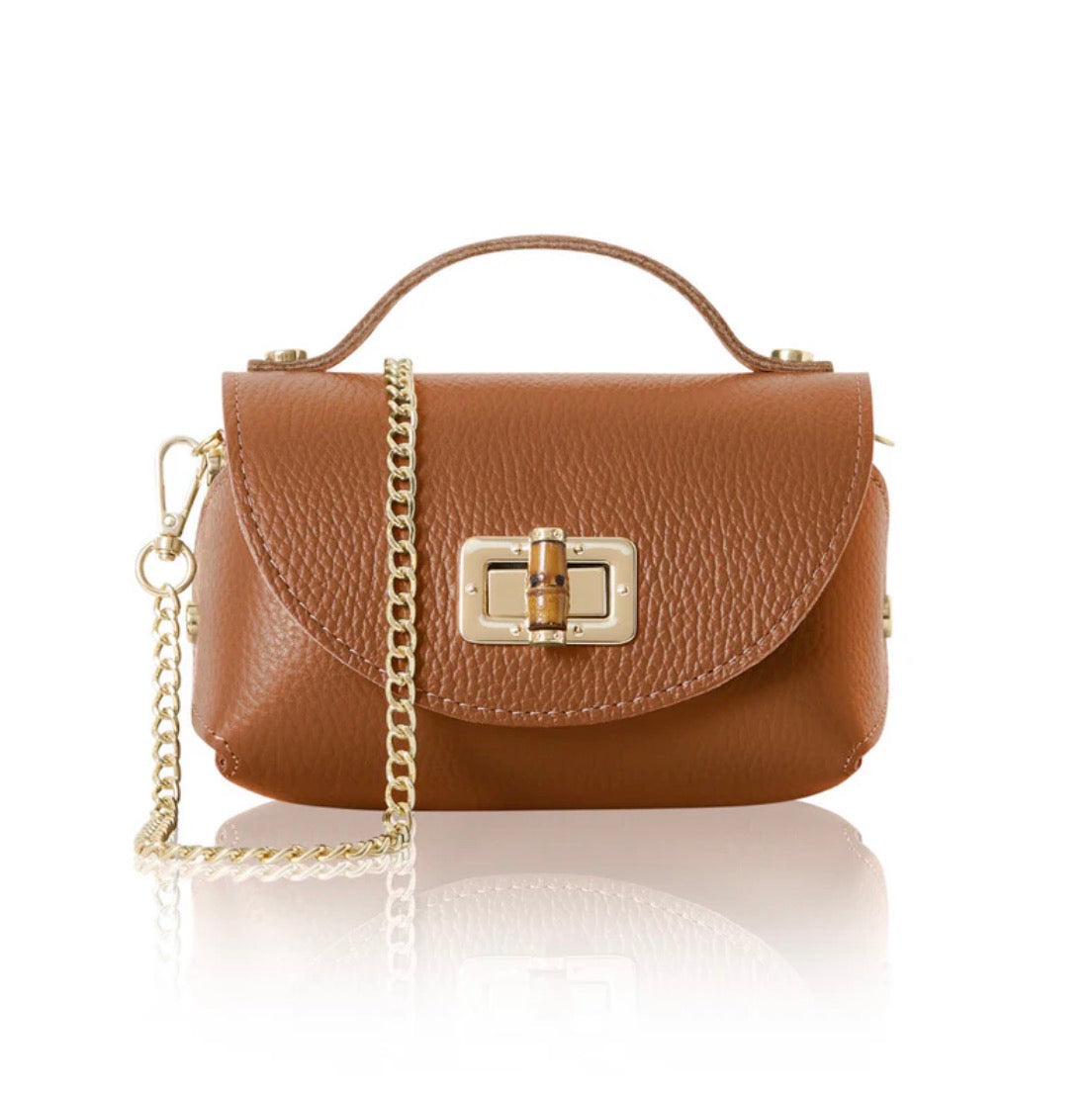Milano Mini Leather Bag | Tan
