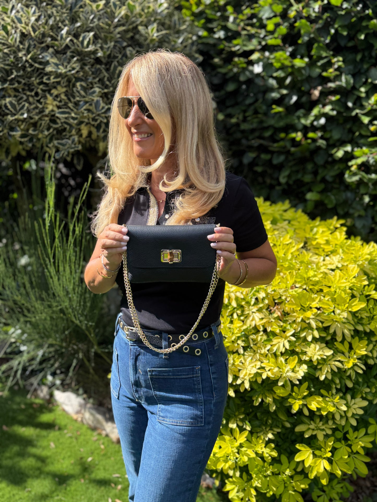 Emilia 3-in-1 Suede Bag | Black