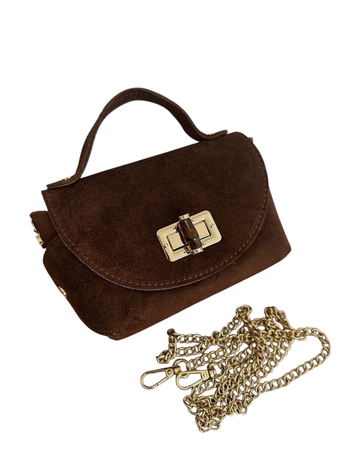 Milano Mini Suede Bag | Black