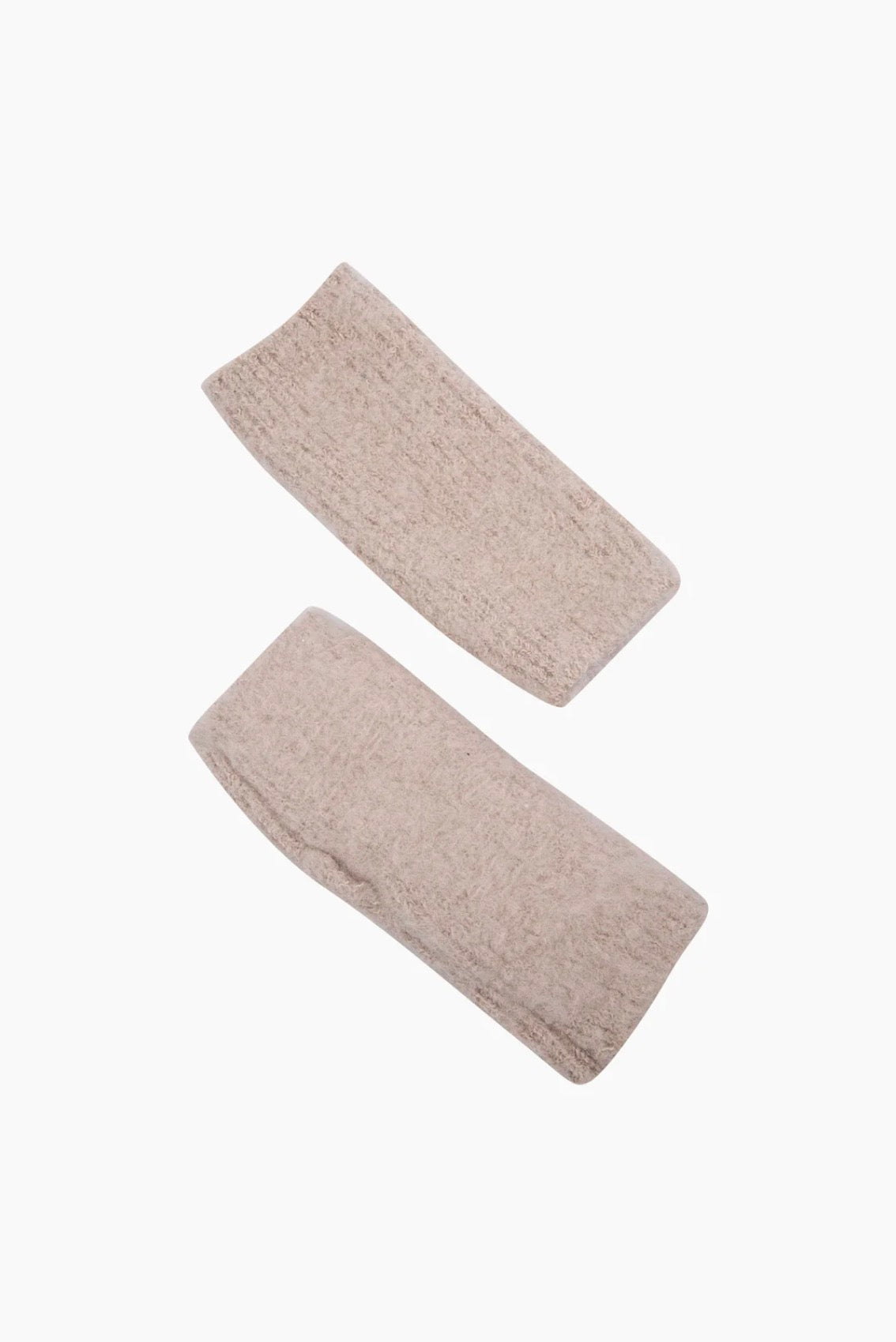 Knitted Wrist Warmers | Beige