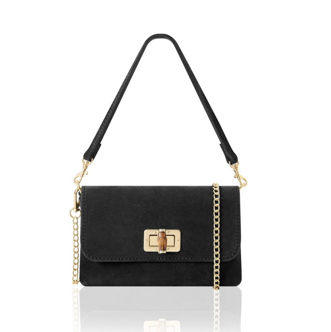 Emilia 3-in-1 Suede Bag | Black