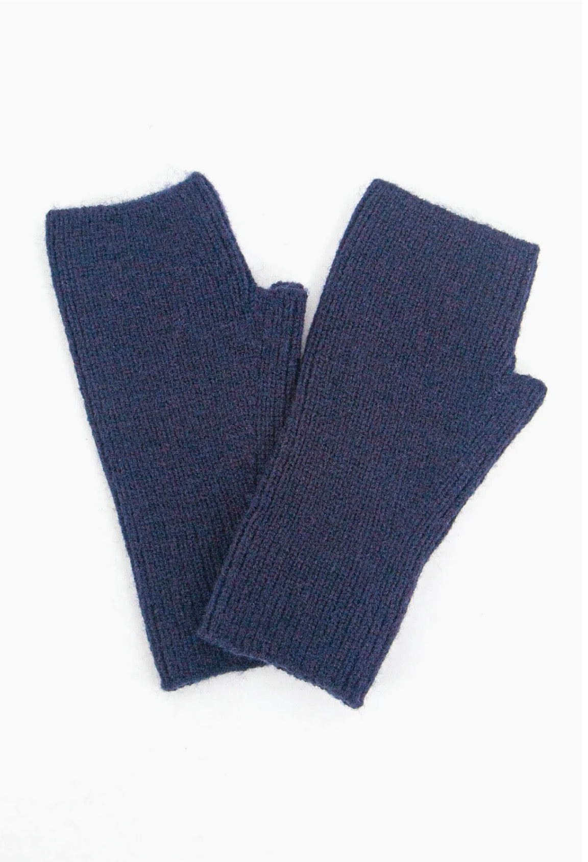Knitted Wrist Warmers | Navy