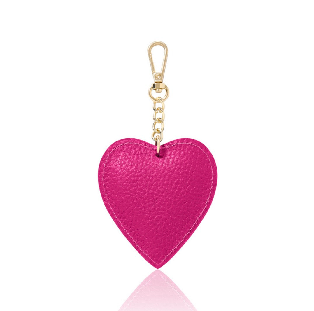 Love Heart Keyring | Rasberry
