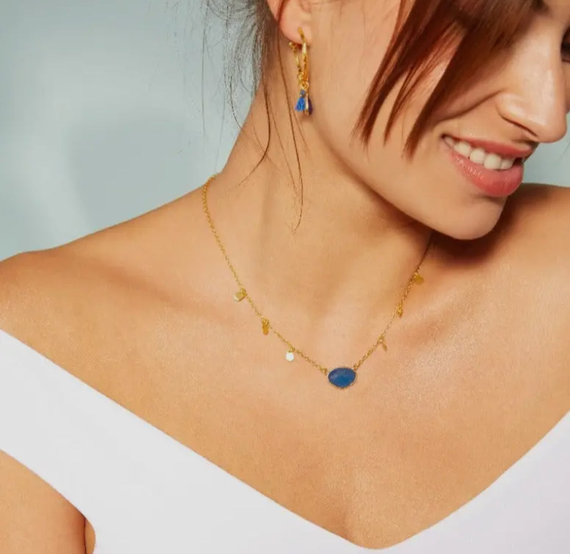 Blossom Necklace | Blue Jade