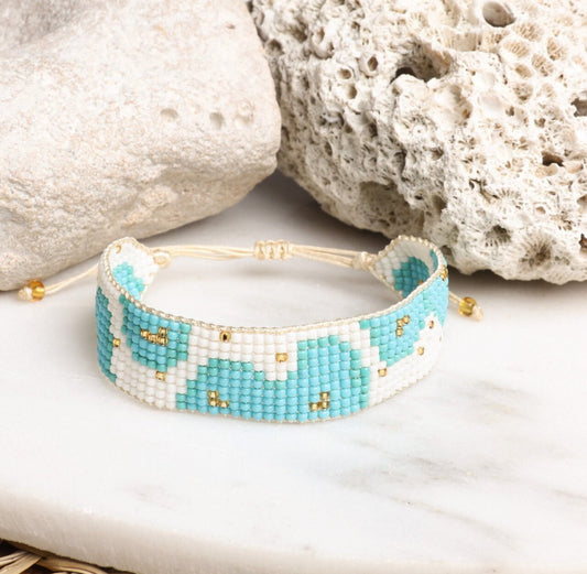 Miyuki Bead Friendship Bracelet | Turquoise