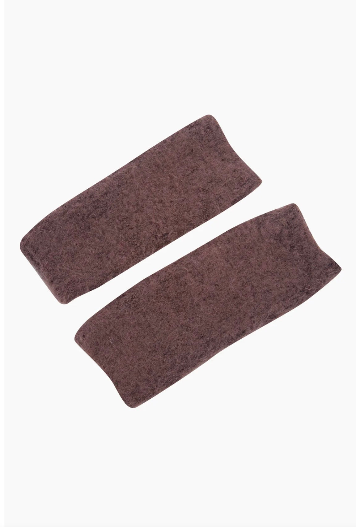 Knitted Wrist Warmers | Brown