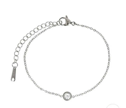 Tilly Crystal Bracelet | Silver