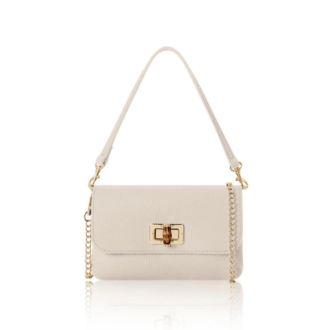 Emilia 3-in-1 Leather Bag | Cream