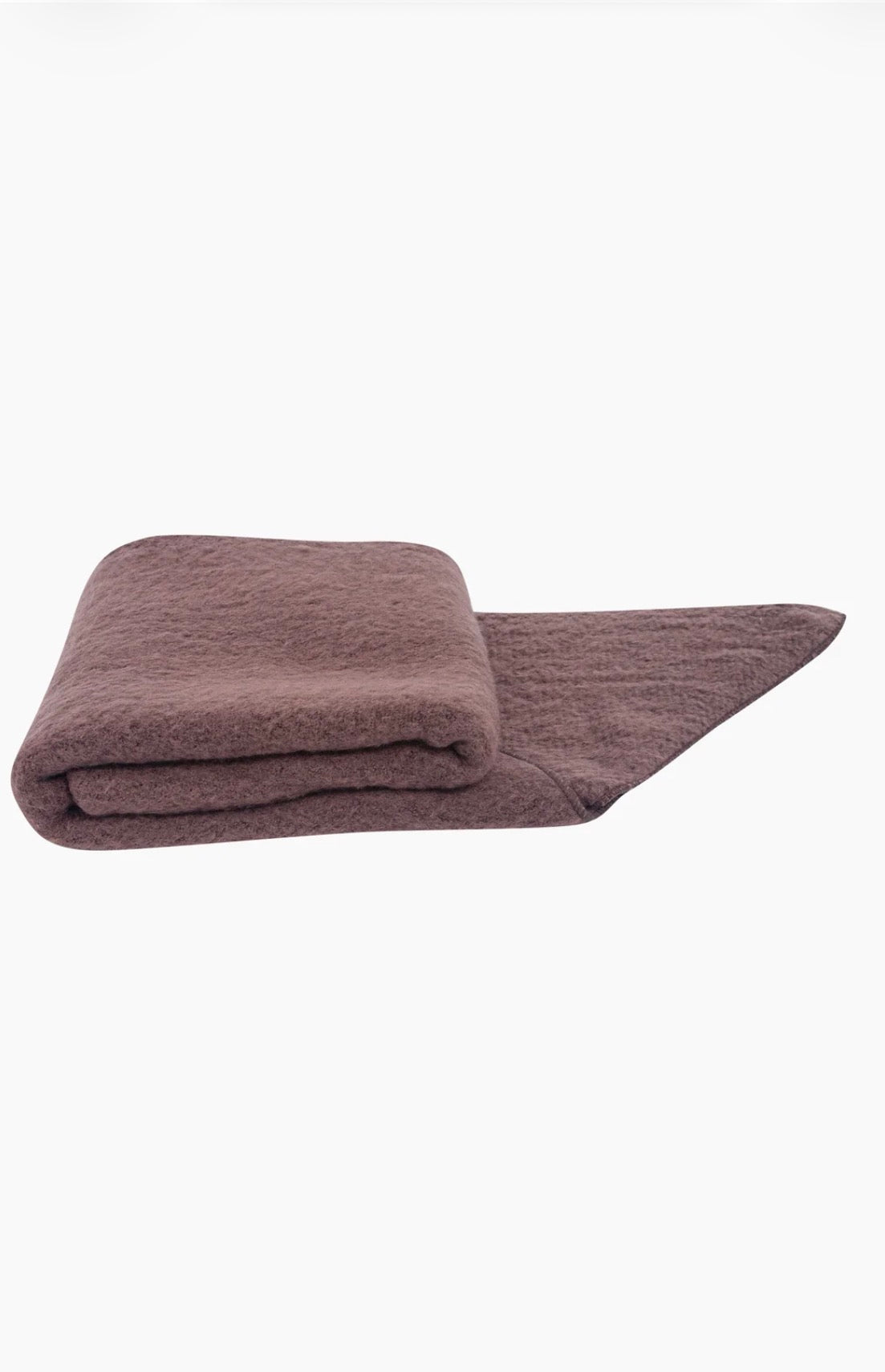 Asymmetric Textured Heavyweight Scarf | Brown