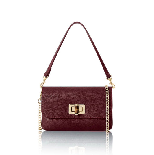 Emilia 3-in-1 Leather Bag | Burgundy