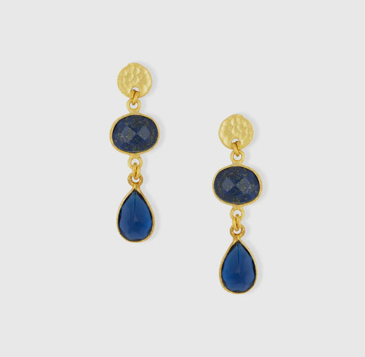 Sia Earrings | Navy