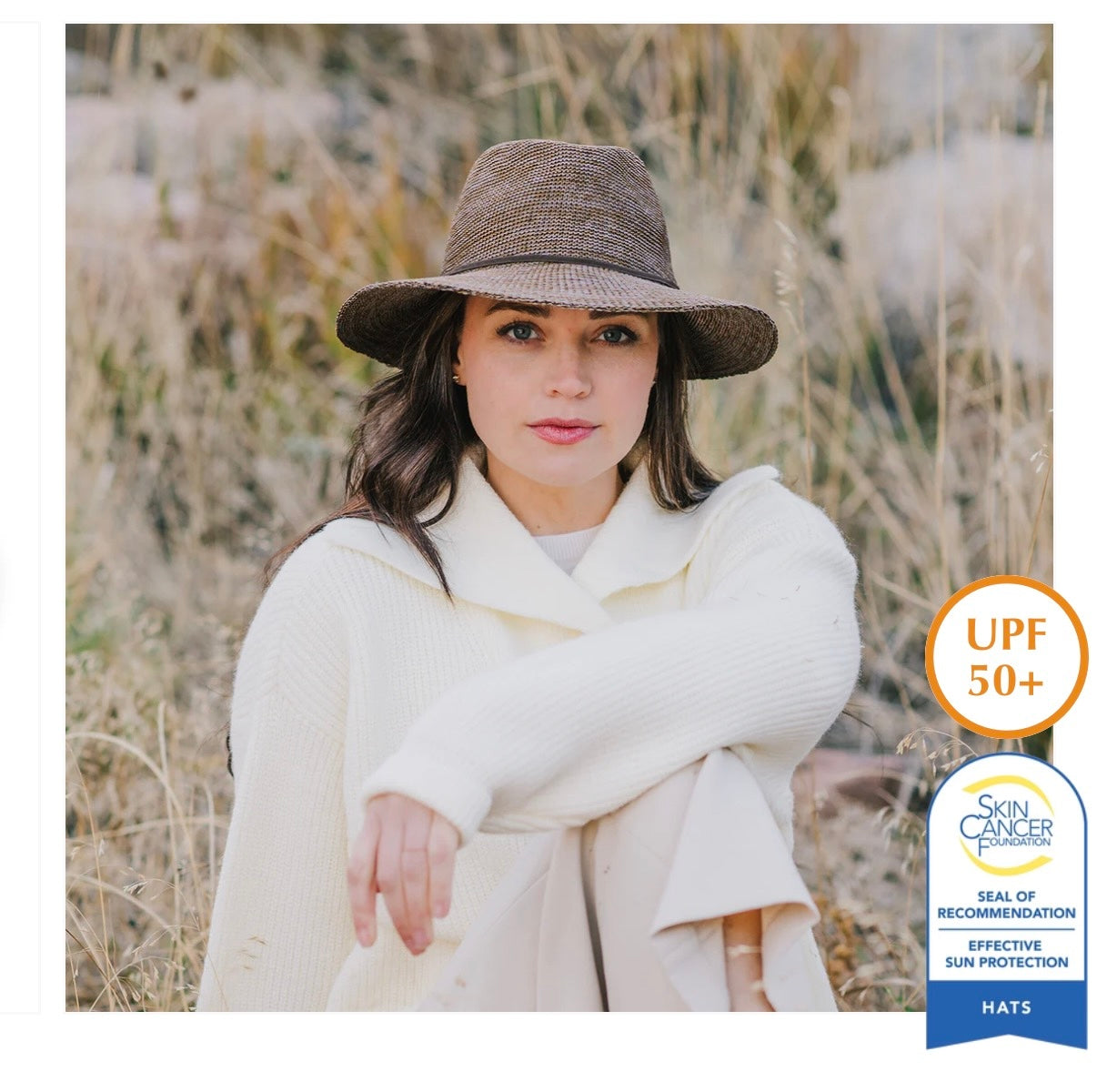 Seville Sun Hat (UPF50+ & Packable) | Mixed Beige