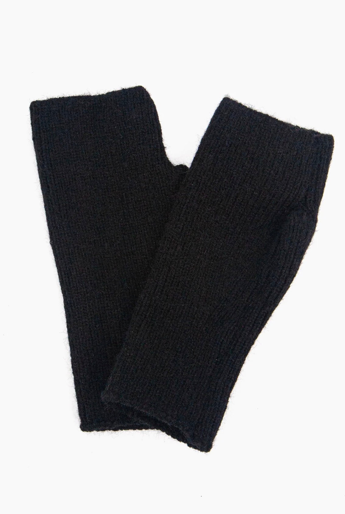 Knitted Wrist Warmers | Black