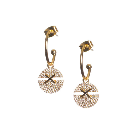 Kiss Me Drop Earrings | Gold