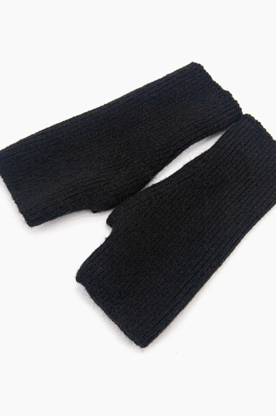 Knitted Wrist Warmers | Black