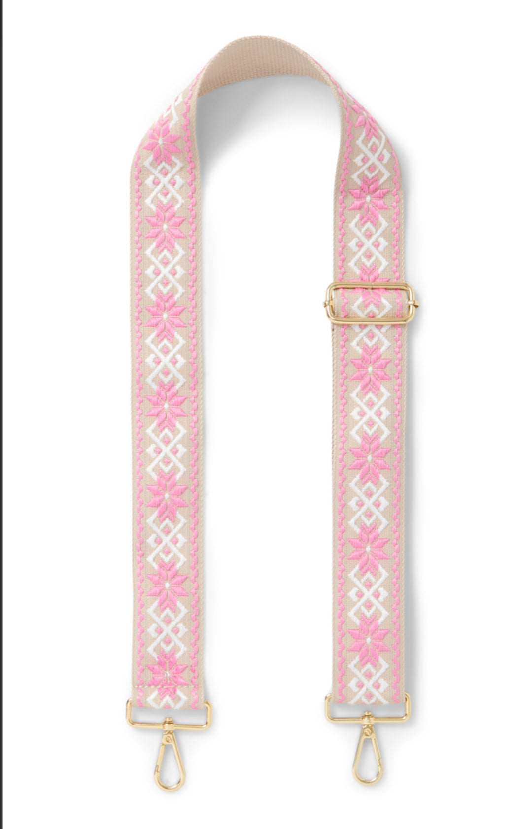 Lotus Bag Strap | Cream & Pink