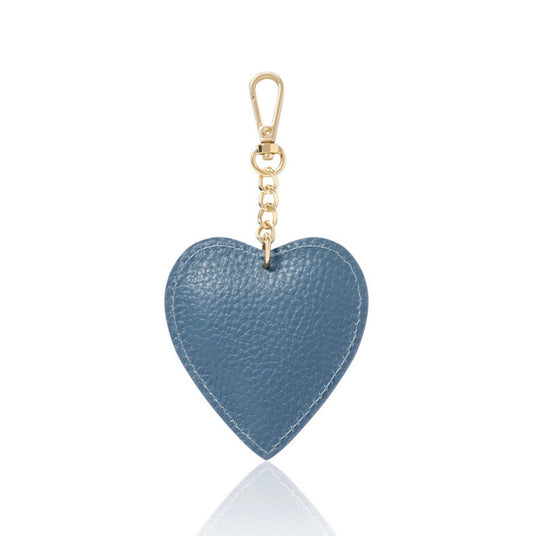 Love Heart Keyring | Denim Blue