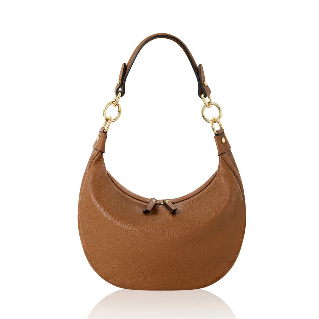 Valencia Crescent Hobo Bag | Tan