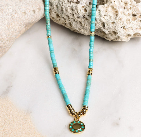 Sun Kissed Necklace | Turquoise