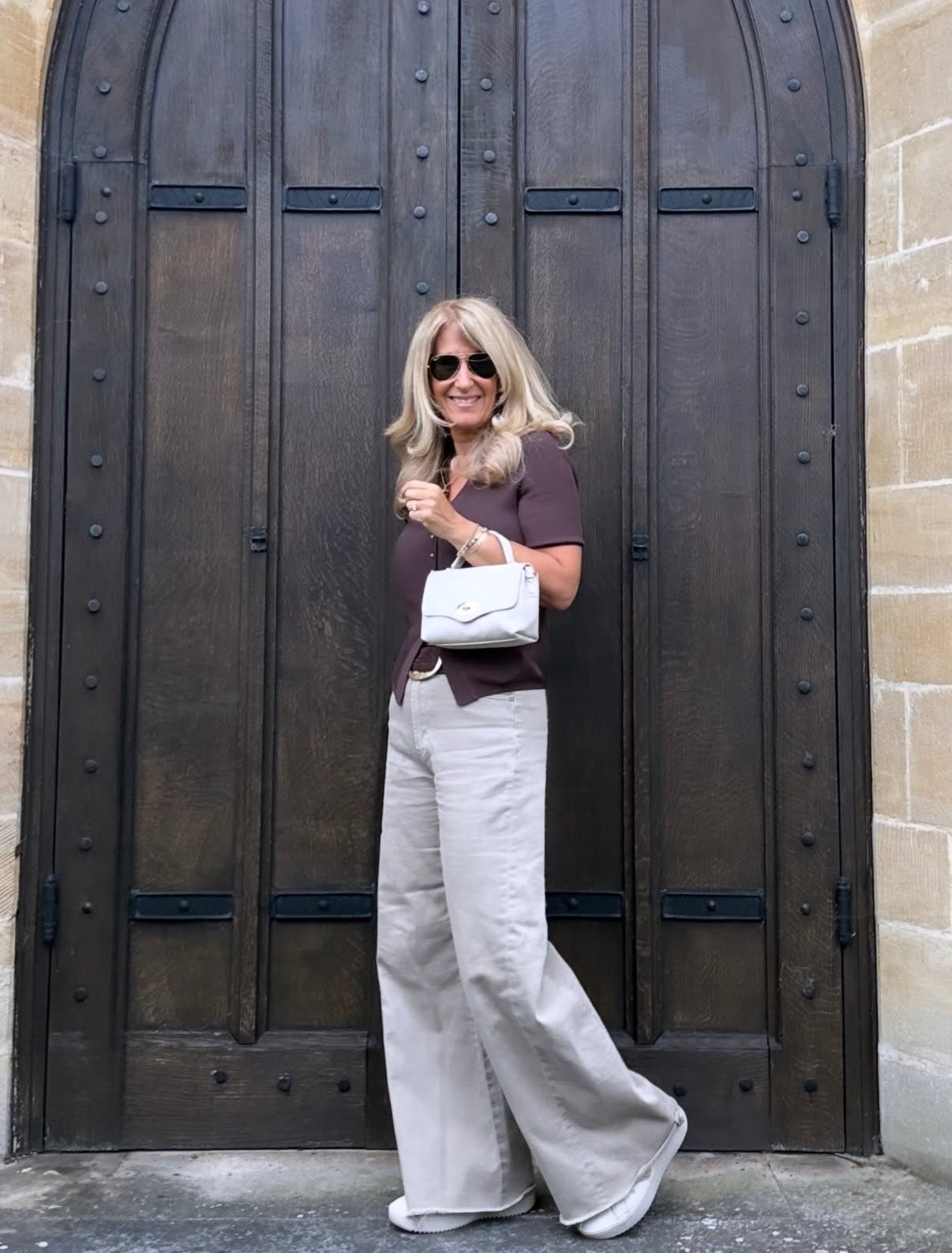 Como Leather Bag | Cream
