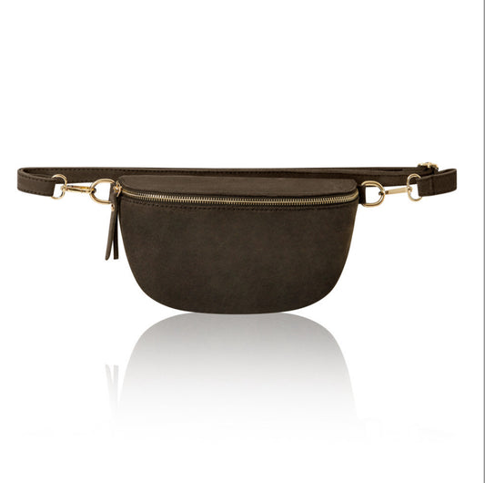 Harley Suede Sling Bag | Chocolate Brown