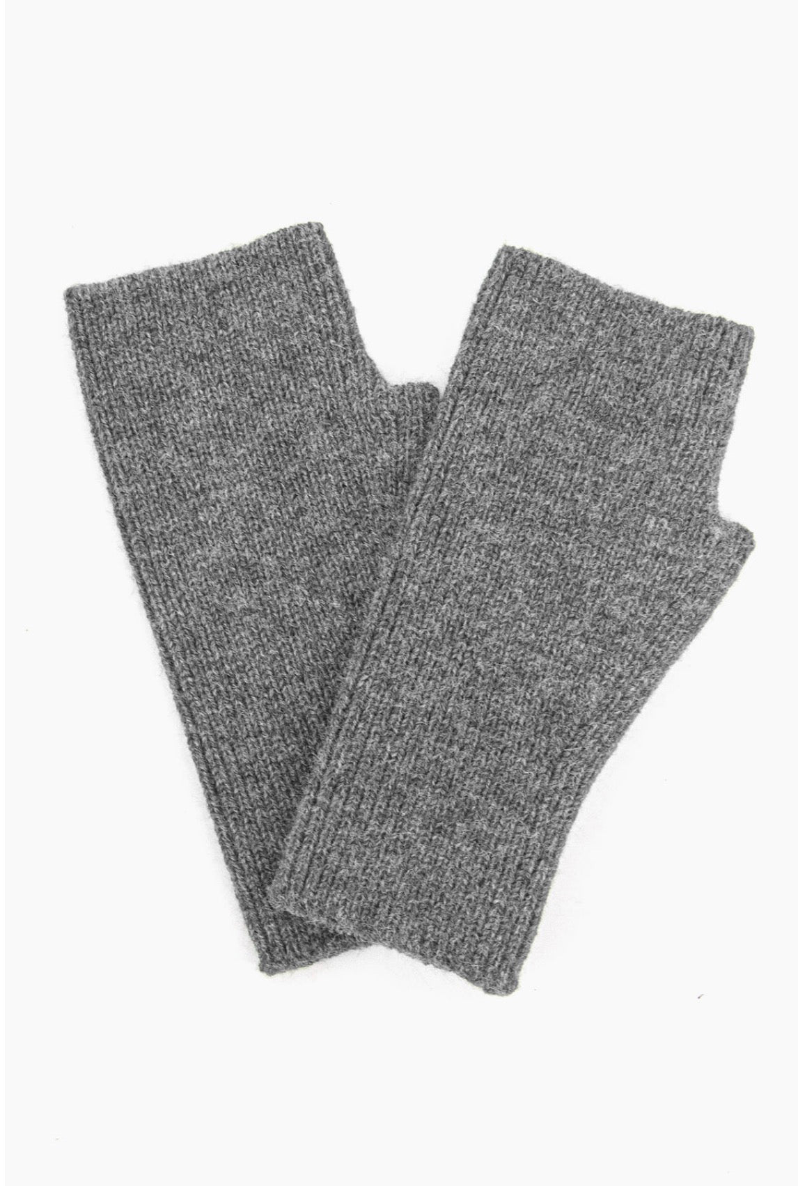 Knitted Wrist Warmers | Grey