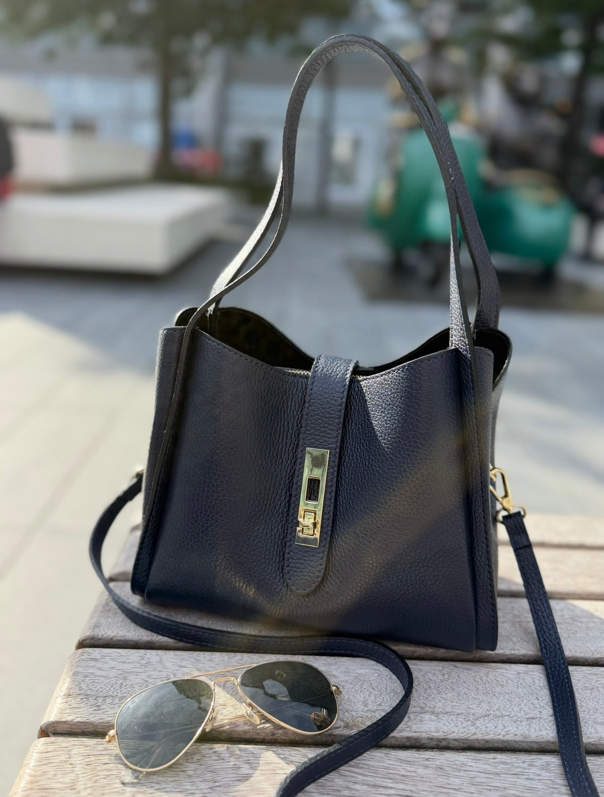 Amalfi Multi Compartment Bag | Navy