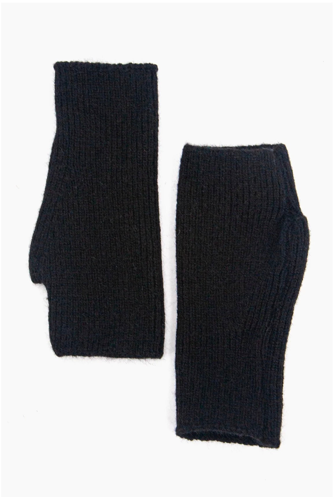 Knitted Wrist Warmers | Black