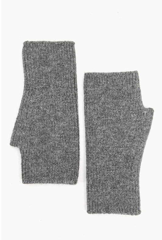 Knitted Wrist Warmers | Grey