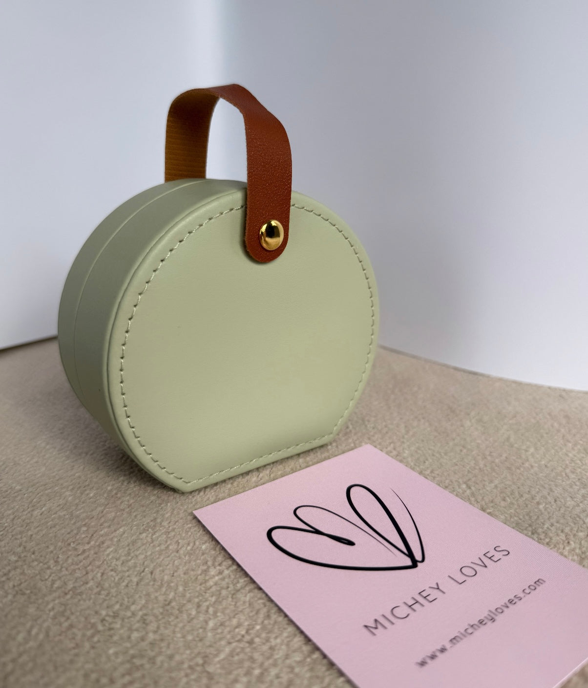 Jewellery Carry Case | Pistachio Green