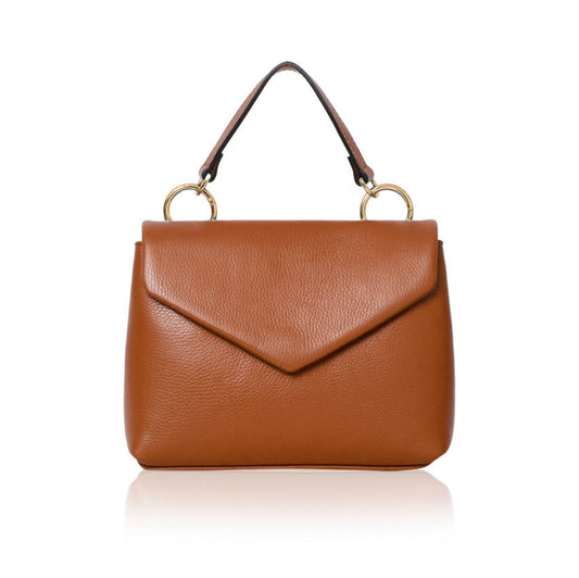 Rimini Envelope Leather Bag | Tan