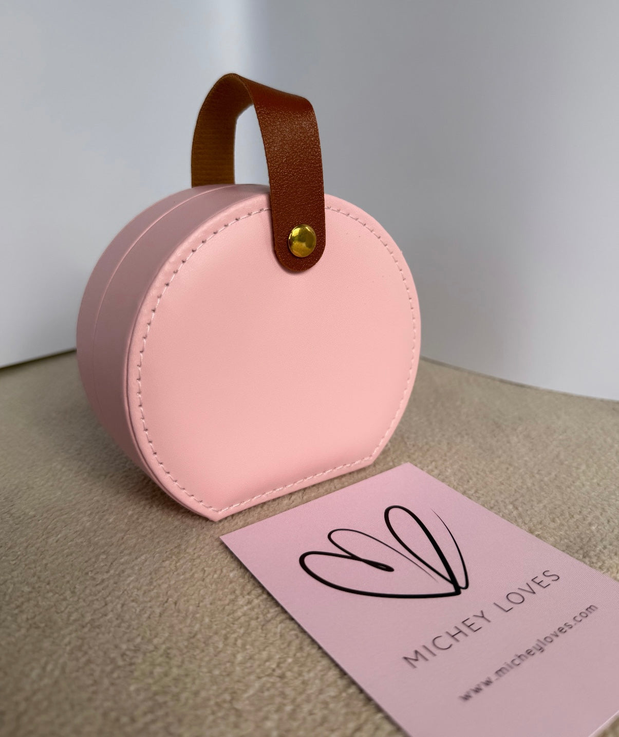Jewellery Carry Case | Baby Pink